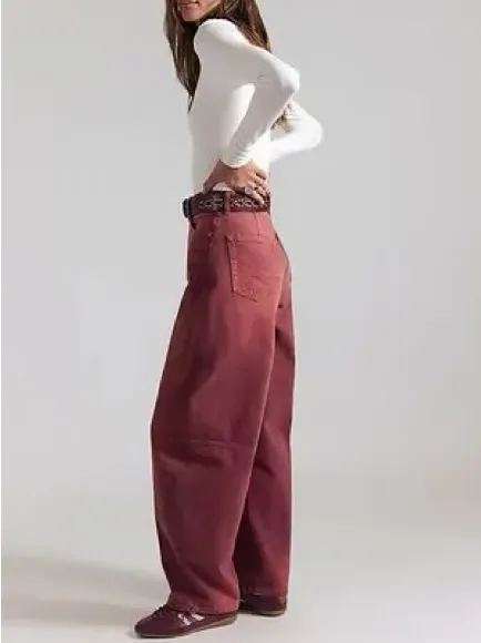 NWT Free People Bodie Arc Jeans in Sangria - Image 2