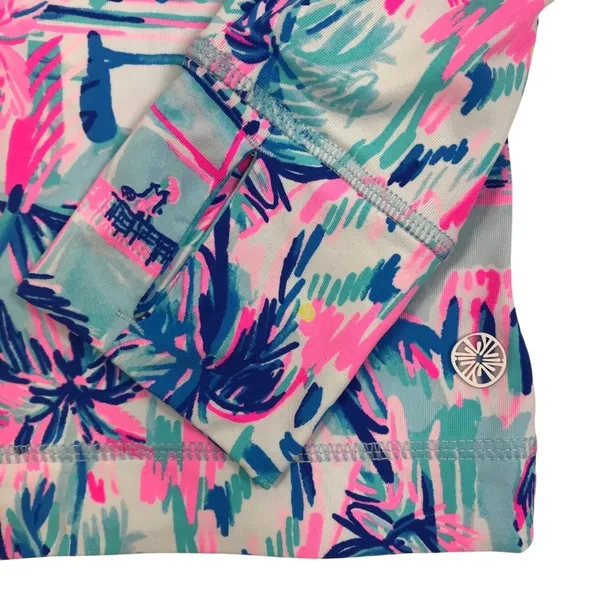 LILLY PULITZER Tarah Luxletic SunGuard Top M Ravello Blue Perfect Match Tennis - Image 8
