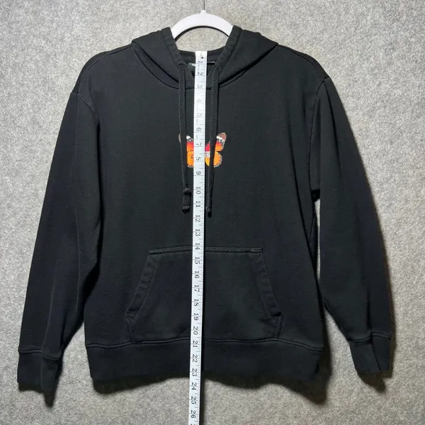 Vans‎ Off The Wall Butterfly Graphic Hoodie Black XS Skater Sweatshirt - Image 3