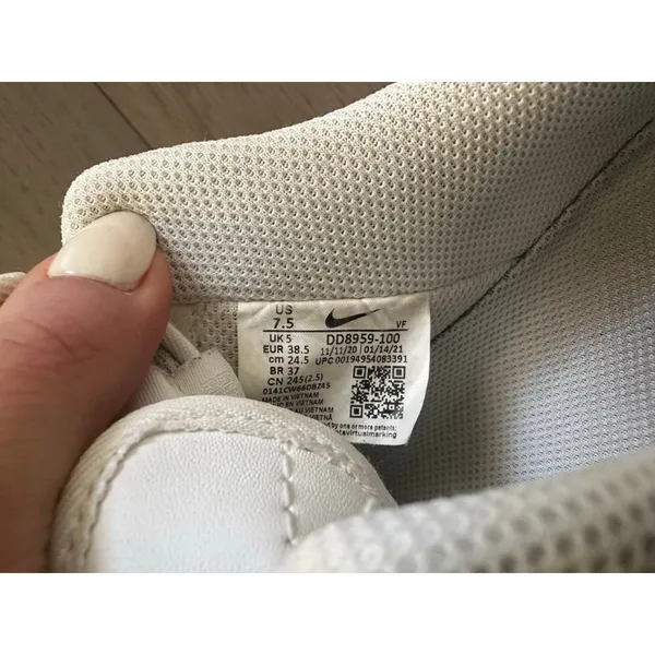 Nike Air Force 1 Low White Leather Women's Size 7.5 - Image 7