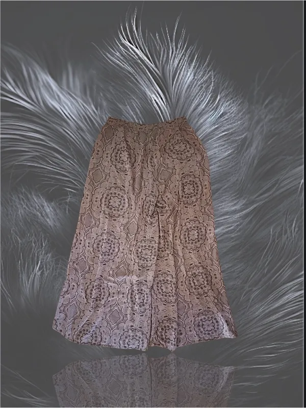 Anthropologie E By Eloise Medallion Print Wide Leg Palazzo Pants Luxury Boho Medium - Image 5