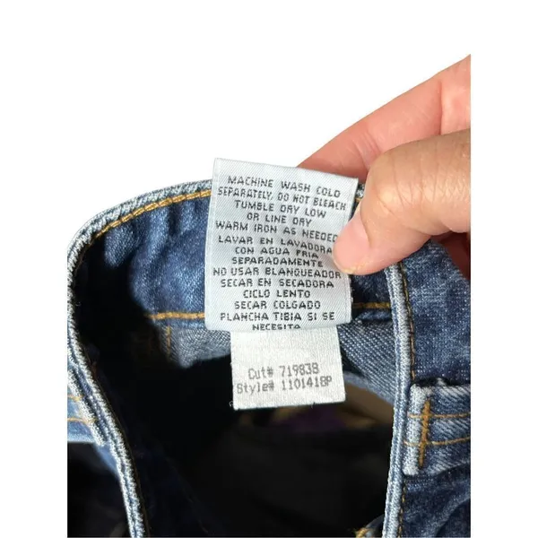 Vintage Y2K L.E.I‎ Low Rise Utility Jean Shorts Size 9 - Image 6