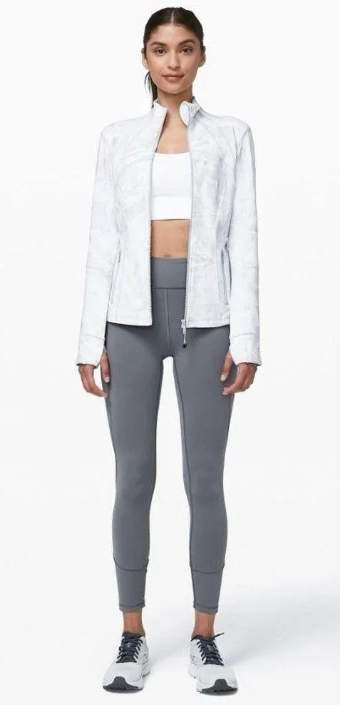 Lululemon Define Jacket  Women's size 12- Gray/White Print - Image 3
