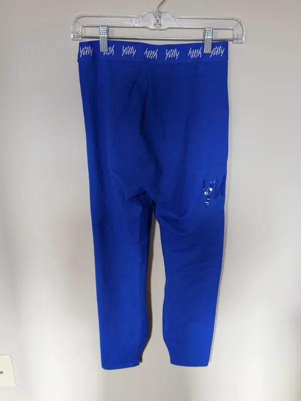 Yitty logo leggings bright cobalt blue L - Image 3