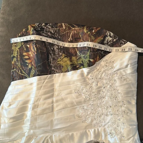 Women’s Unique Strapless Wedding Quinceañera Dress Corset Back Size 24W NWOT - Image 10