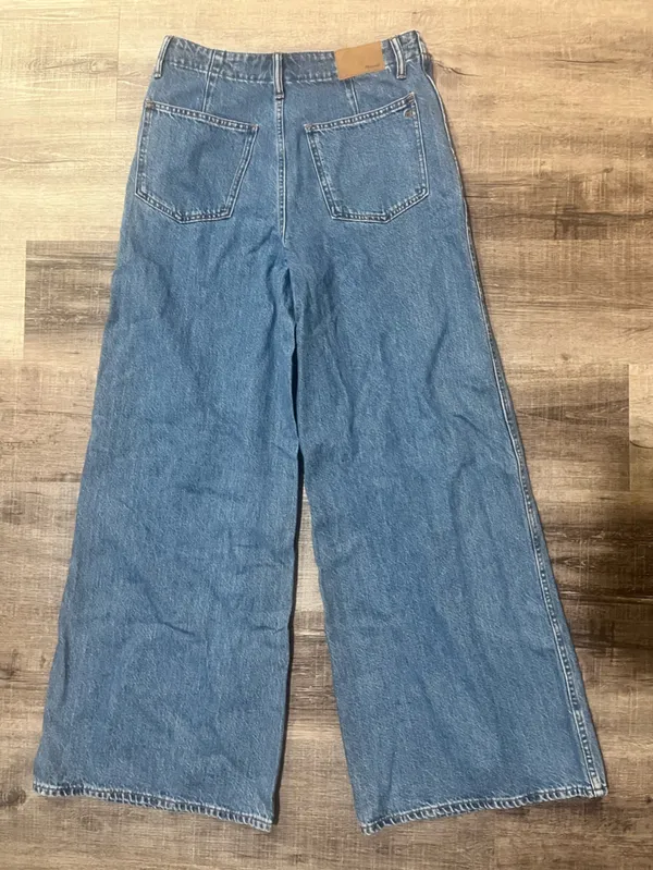 MADEWELL Wide Sweep Denim Trousers in Java Wash - Image 5