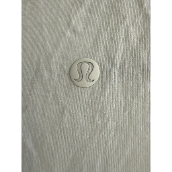 Lululemon‎ Womens White Racerback Scoop Neck Relaxed Fit Athletic Tank Top - Image 4