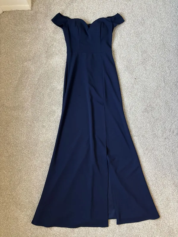 Navy Blue Windsor Prom Dress Long - Image 2