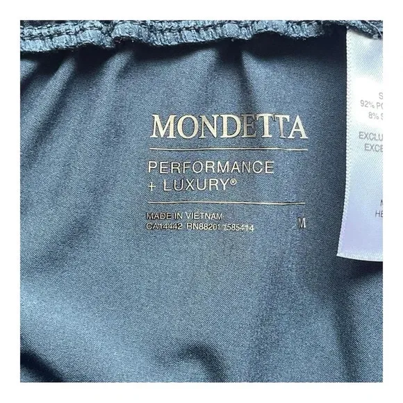 Mondetta‎ Paperbag Waist Shorts Womens Medium Blue Drawstring Pockets Stretch - Image 10