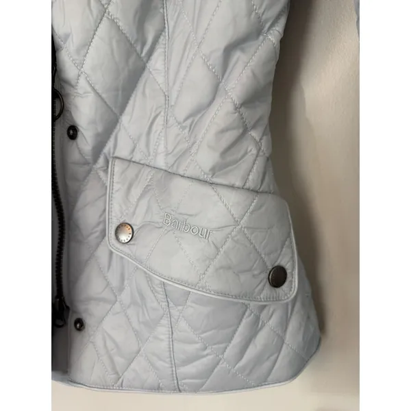 BARBOUR Women’s Flyweight Quilted Jacket Breeze Blue Sz US 4 = UK 8 NWT - Image 6