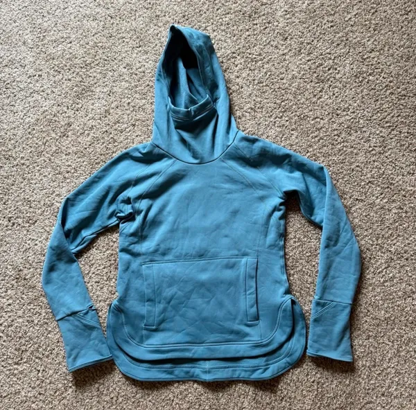 Free People Keepin' Cozy Fleece-Lined Layer NWOT Size Large Teal - Image 3