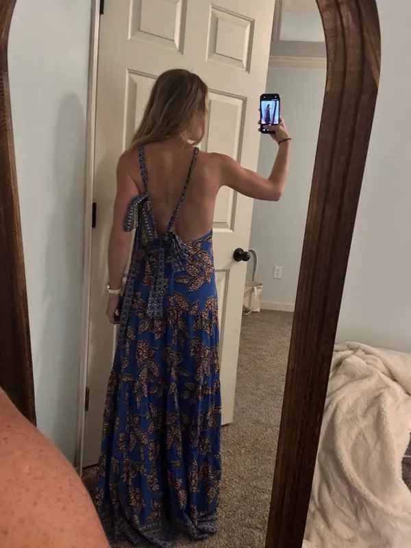 Alexie Dress Blue - Image 3