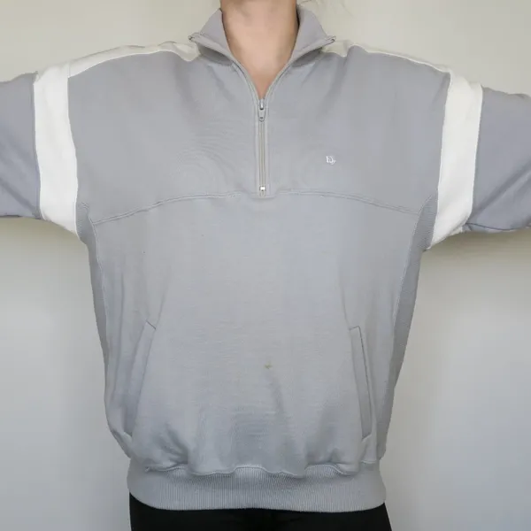 Vintage 80s Christian Dior Quarter Zip Sweatshirt - Image 7