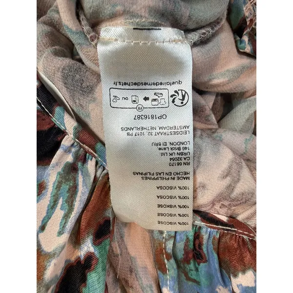 Anthropologie Somerset Jumpsuit Abstract Wide Leg Smocked Waist Plus Size 1X - Image 7