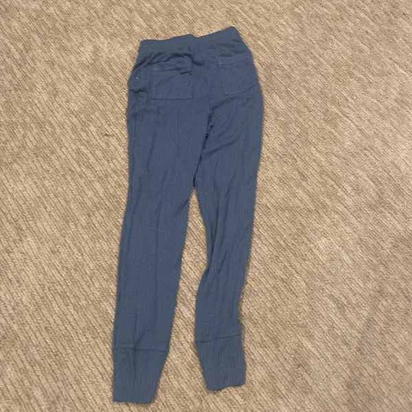 Privacy Please Blue Sweatpants with Elastic Waistband - Image 2