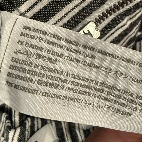 Hollister Ultra High‎ Rise Mini Stripped Skirt Size Small - Image 6