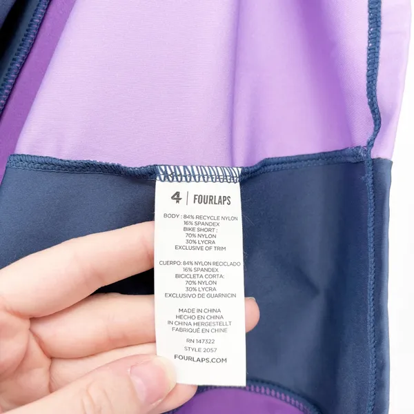 Fourlaps‎ Womens Swift Blue Purple Pleated Tennis Golf Athletic Active Dress S - Image 7