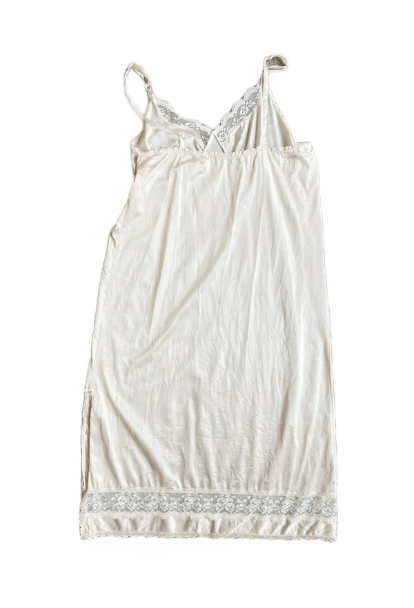 Vintage 80s White Lace Slip Dress 🔥 - Image 5