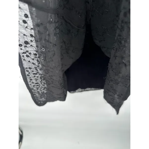 Soft Surroundings Black‎ Sequin Maxi Skirt Size 1X Flowy Party Witchy Whimsigoth - Image 2