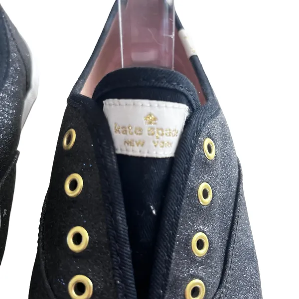 Keds x Kate Spade Glitter Sneakers Black Size 5M Champion Coquette Party - Image 5