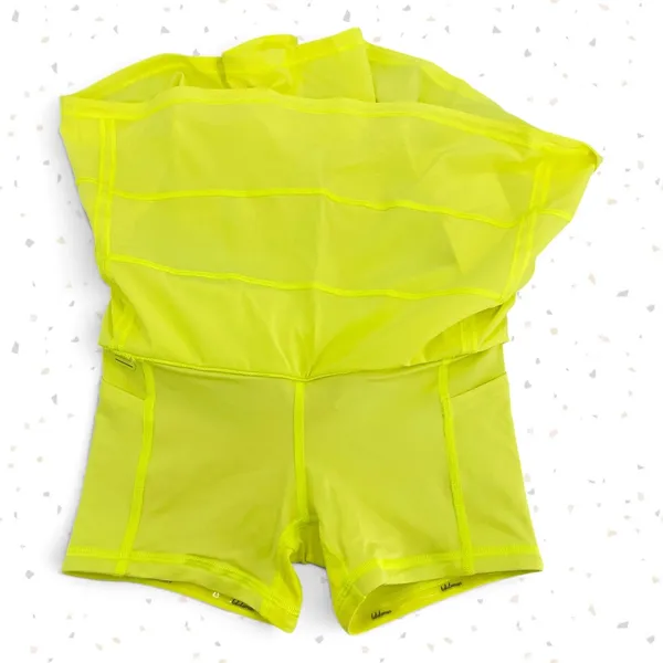 Lululemon Pace Rival Skirt Electric Lemon Yellow Bright Neon Pleats Skort Size 0 - Image 5