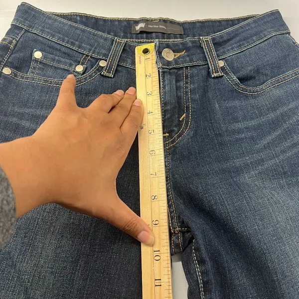 Levi's Skinny Jeans Womens 27 Blue Denim Cotton‎ Stretch Medium Wash Mid Rise - Image 9
