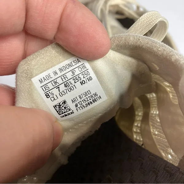 Adidas boost sneakers‎ white size 8.5 - Image 6