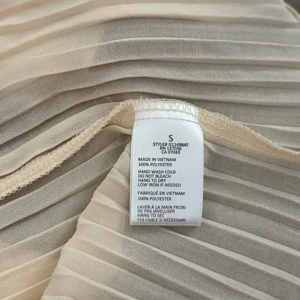 Paper Crane Butter yellow pastel plisse pleated chiffon babydoll tank - Image 4