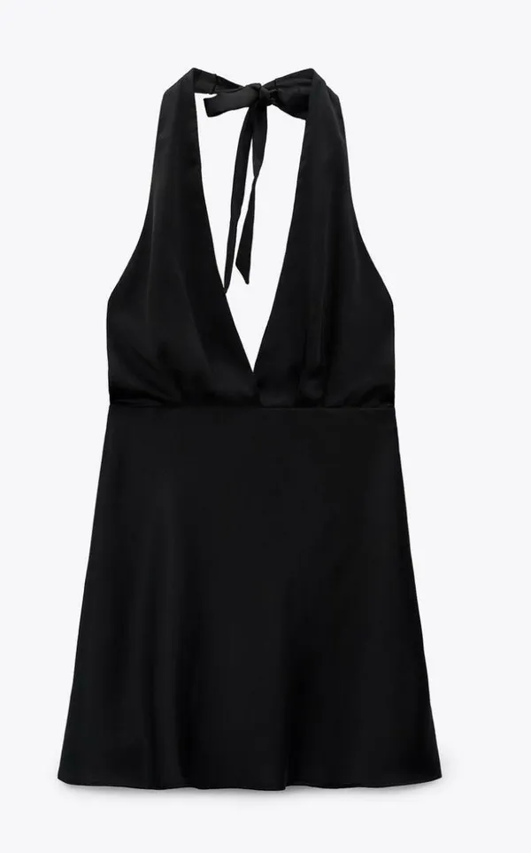 Zara Blogger Satin Effect Dress - Image 2
