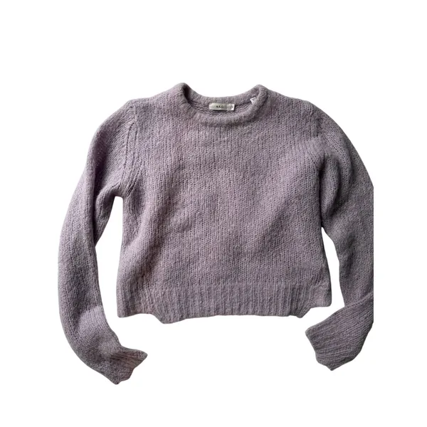 A.L.C. Alpaca Blend Sweater Small Petite Lavender Purple Cropped - Image 7