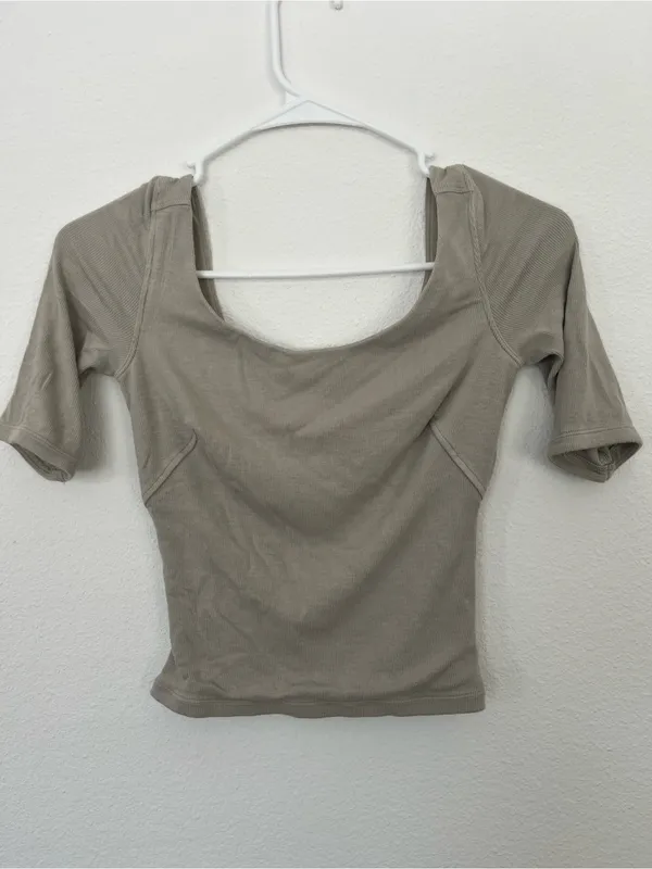 Lululemon Ribbed Micro-Modal Half Sleeve T-Shirt - Image 4