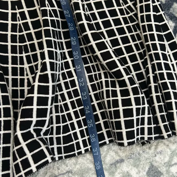 The Limited Checkered Windowpane Sweater Dress Womens Small Office Fall - Image 10