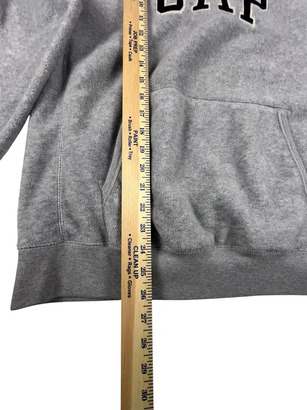 Vintage Grey Gap Hoodie Y2K size M sku 163 - Image 6
