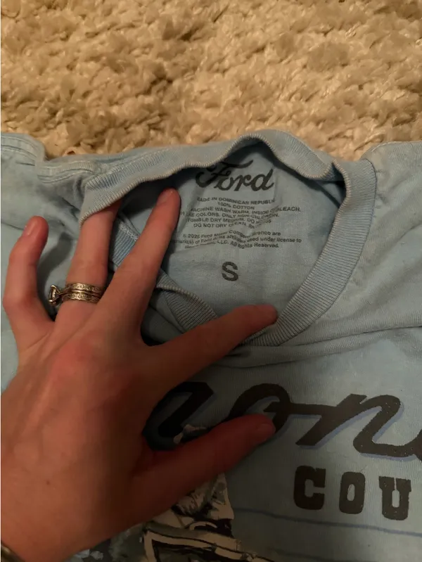 Bronco T Shirt Blue - Image 2