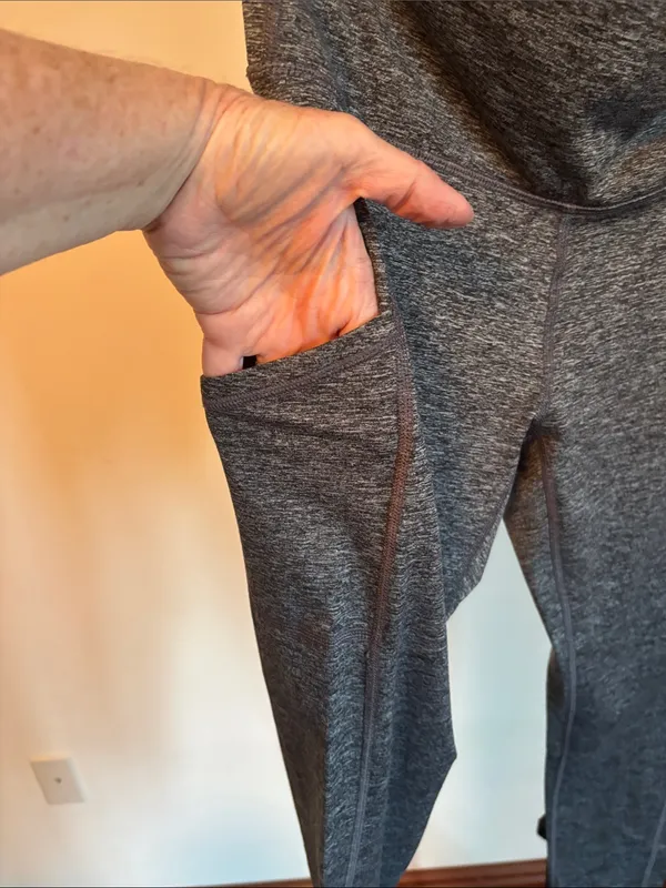 aerie Heather Charcoal Gray High-Rise Pocket Leggings - Image 4