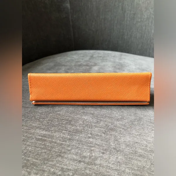 Orange Narrow Tory Burch Eyeglasses Case - Image 5