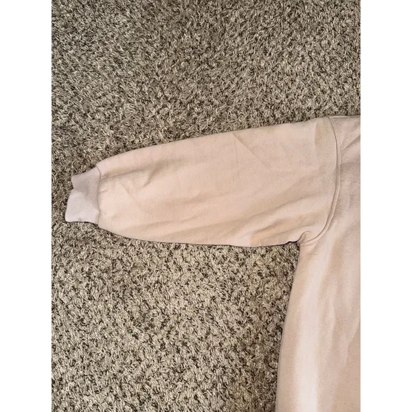 Women's‎ Beige V Neck Sweatshirt Size Small - Image 3