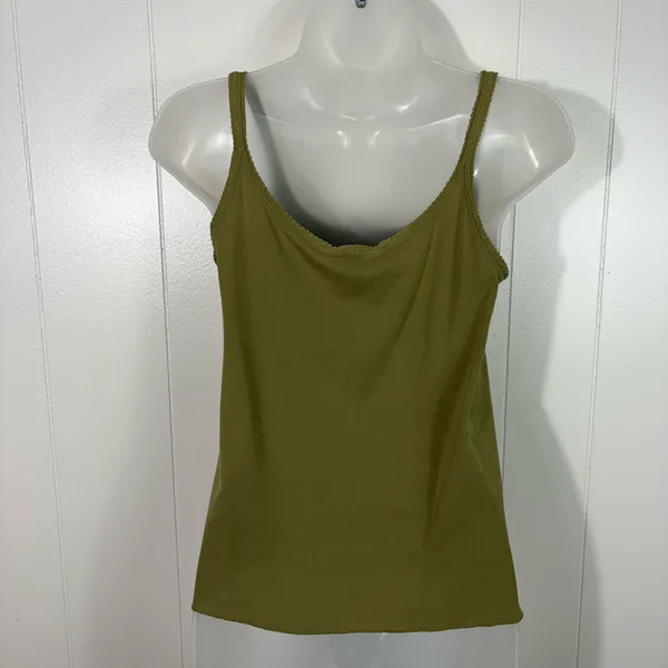 Abercrombie & Fitch Vintage Y2K Army Green Bow Butterfly Patch Tank Top Medium M - Image 5