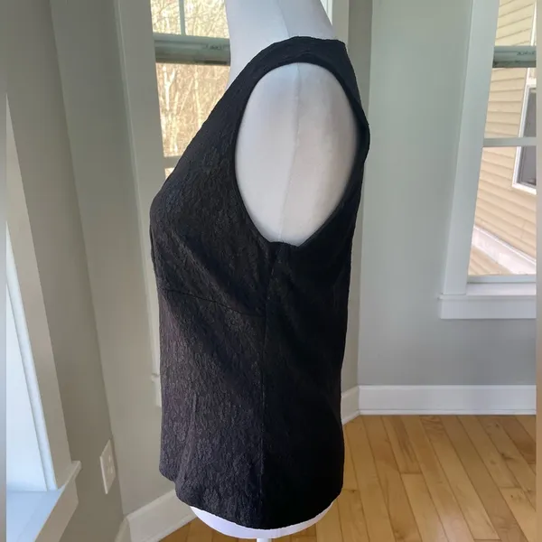 Vintage Y2K Envision Studio Black Lace V Neck Top Size Small - Image 2