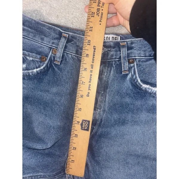 agolde feel‎ good jamie jeans button raw hem distressed 26 - Image 12