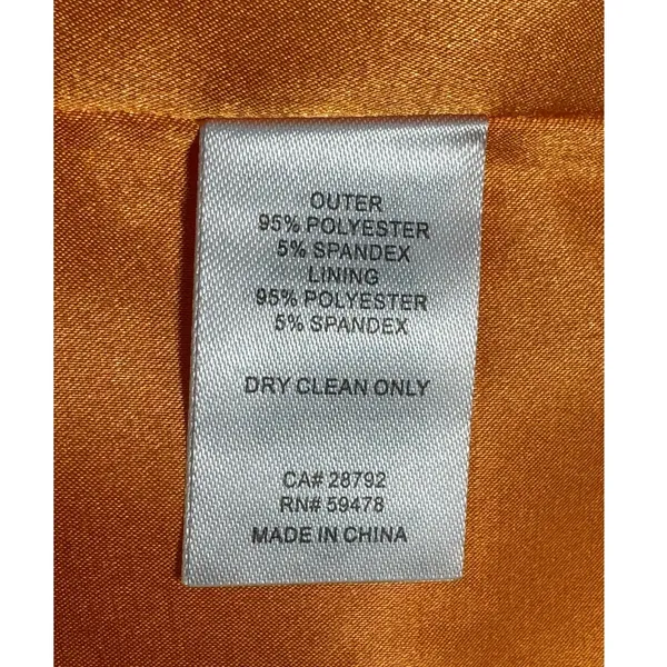 NWT Caroline Constas‎ Orange Sequin Halter Midi Dress Size S - Image 7