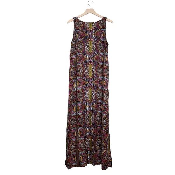Two by Vince Camuto Women's M Geometric Boho Pattern Maxi Dress - Image 2