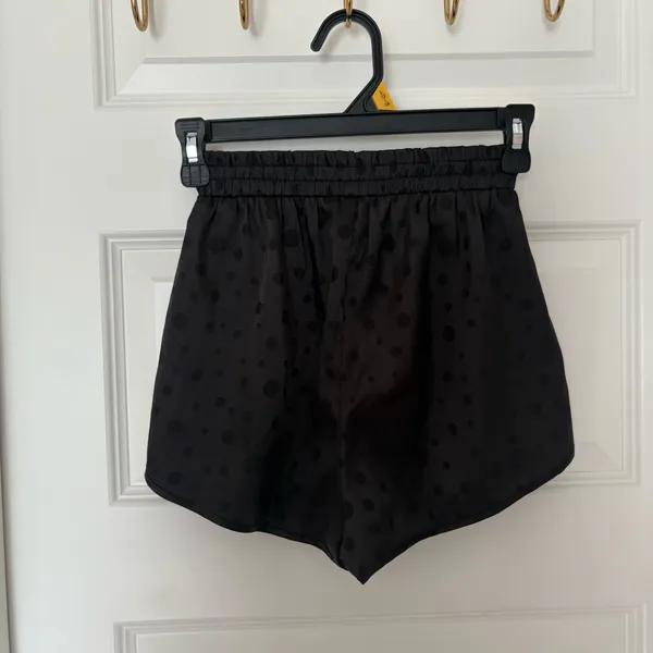 For Love & Lemons Black Polka Dot Pajama Shorts - Image 2