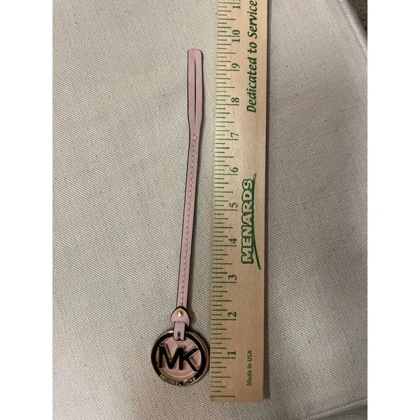 Michael Kors Purse Charm Used Soft Pink Gold - Image 7