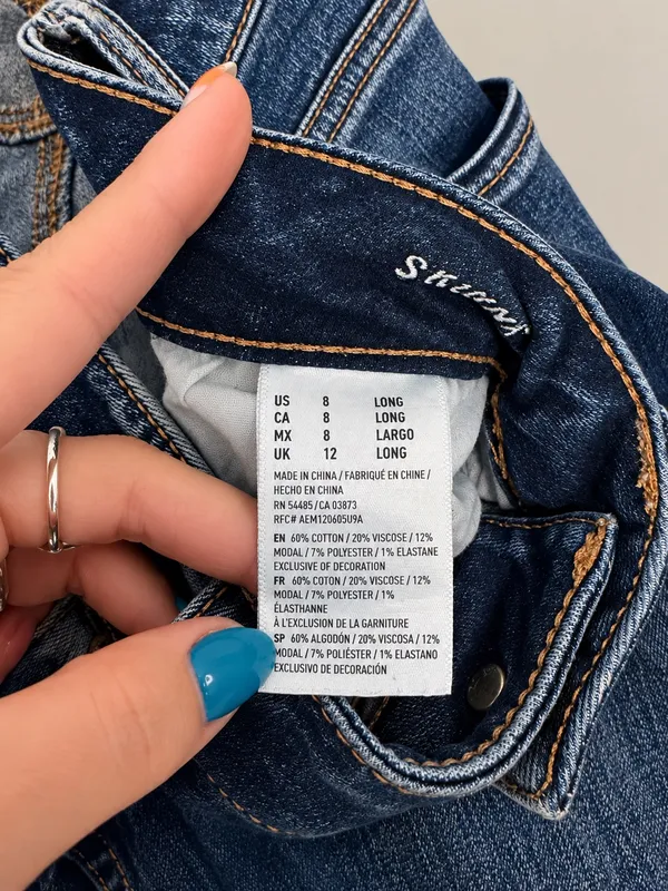 American Eagle Super Stretch Bootcut Jeans Size 8 Long - Image 3