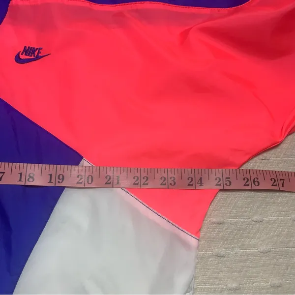 Nike Vintage Retro Jacket Color Block‎ 80s Windbreaker Track Zip Up Size M - Image 12