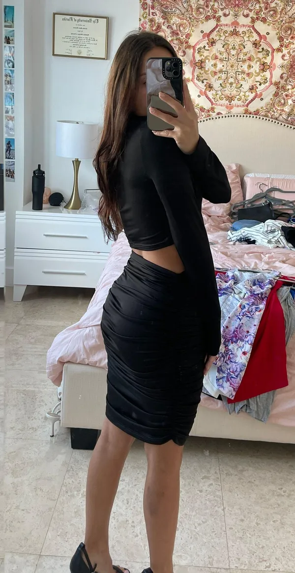 Boutique Skirt Set Black - Image 4