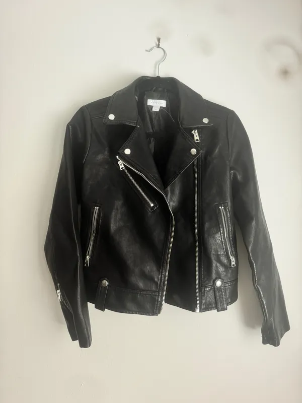 Topshop Leather Jacket - Image 2