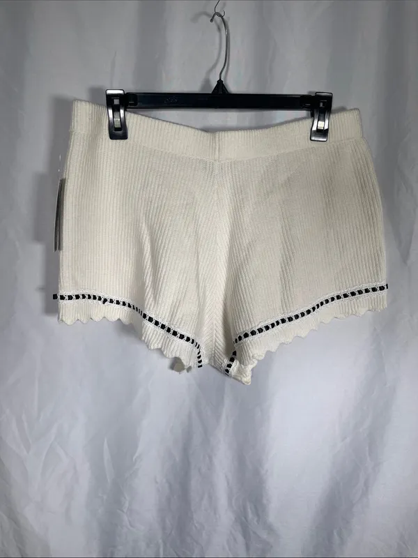 Wild Fable Womens Cream Lace Trim Micro Shorts Large New - Image 6