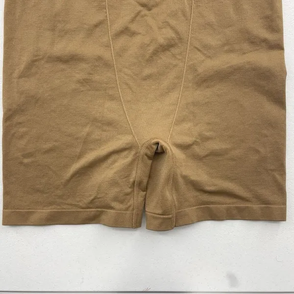 Gymshark Large Seamless Boxers Shorts Underwear Back‎ Band Logo Beige High Rise - Image 5